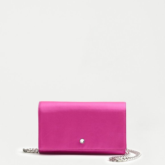 NWT-One Size-J.Crew Convertible wallet bag in satin